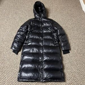 Women’s Aritzia Super Puff Long Puffer Jacket Black Sz. M